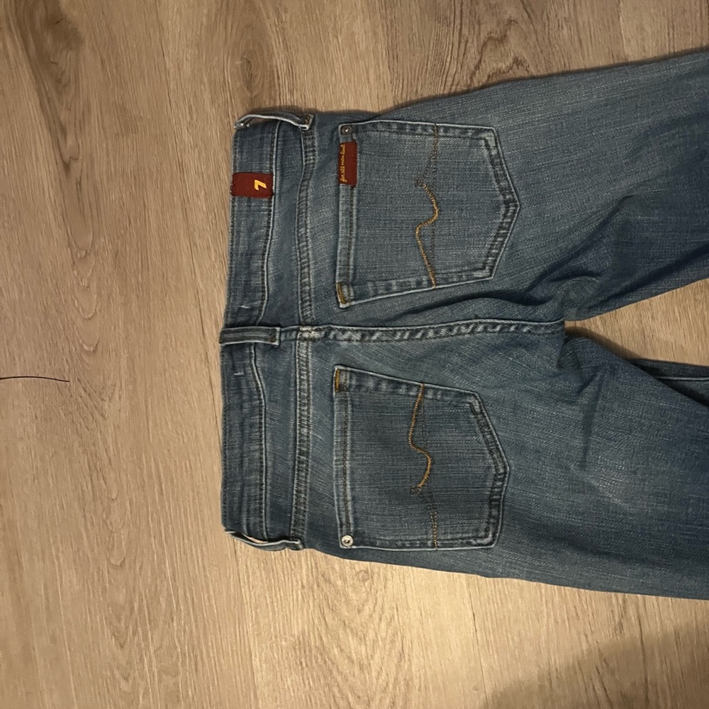 Size 2 7 for all man kind low waisted flare jeans